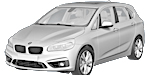 BMW F45 P1C8B Fault Code